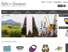 Tablet Screenshot of giftsnsouvenirs.com